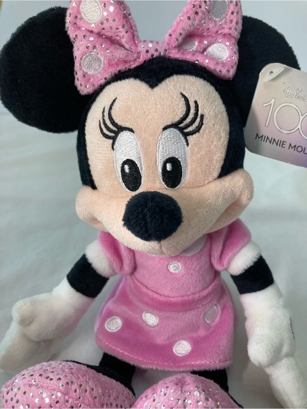 Disney 100 Minnie Mouse Sparkle Plush NWT